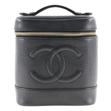 CHANEL Vanity Handbag A01998 Caviar Skin 2000 Women's I111624007