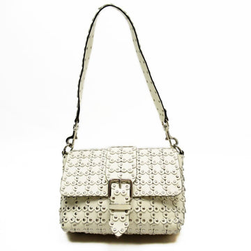 REDVALENTINO Red Valentino RED VALENTINO shoulder bag white x silver leather studs