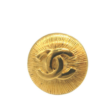 CHANEL Cocomark Metal Gold Brooch 0113