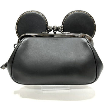 COACH 65794 Disney collaboration leather pouch wristlet brand accessory ladies bag