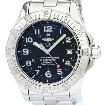 BREITLINGPolished  Super Ocean Steel Automatic Mens Watch A17360 BF563348