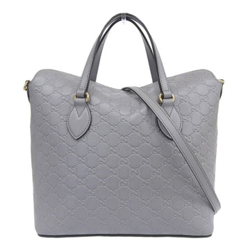 Gucci bag ladies 2way shoulder strap sima leather gray 428226