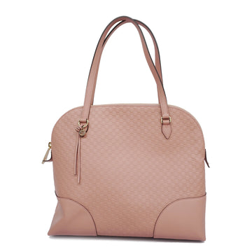 GUCCIAuth  Microssima Shoulder Bag 449243 Women's Leather Pink