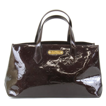 LOUIS VUITTON Wilshire PM M93641 Handbag Patent Leather Amaranto Women's