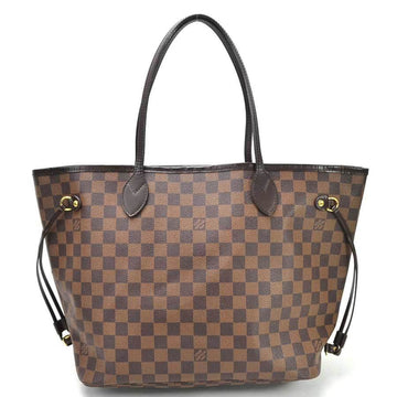 Louis Vuitton Shoulder Bag Tote Damier Ebene Neverfull MM Brown Canvas Ladies N51105