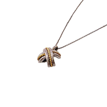 TIFFANY&Co.  Signature Cross 925×750 4.7g Necklace Silver Women's