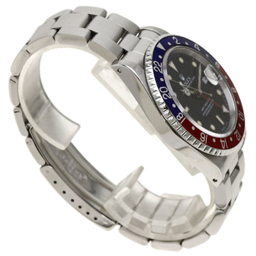 ROLEX 16700 GMT Master Blue Red Bezel All Tritium Watch Stainless Steel/SS Men's