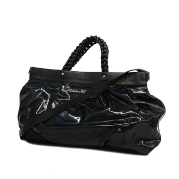 SALVATORE FERRAGAMOAuth  2WAY Bag Women's Leather Shoulder Bag Black