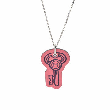 Hermes Curio Jite Key Motif Pink Z Engraved (around 2021) Unisex Swift Necklace Shindo