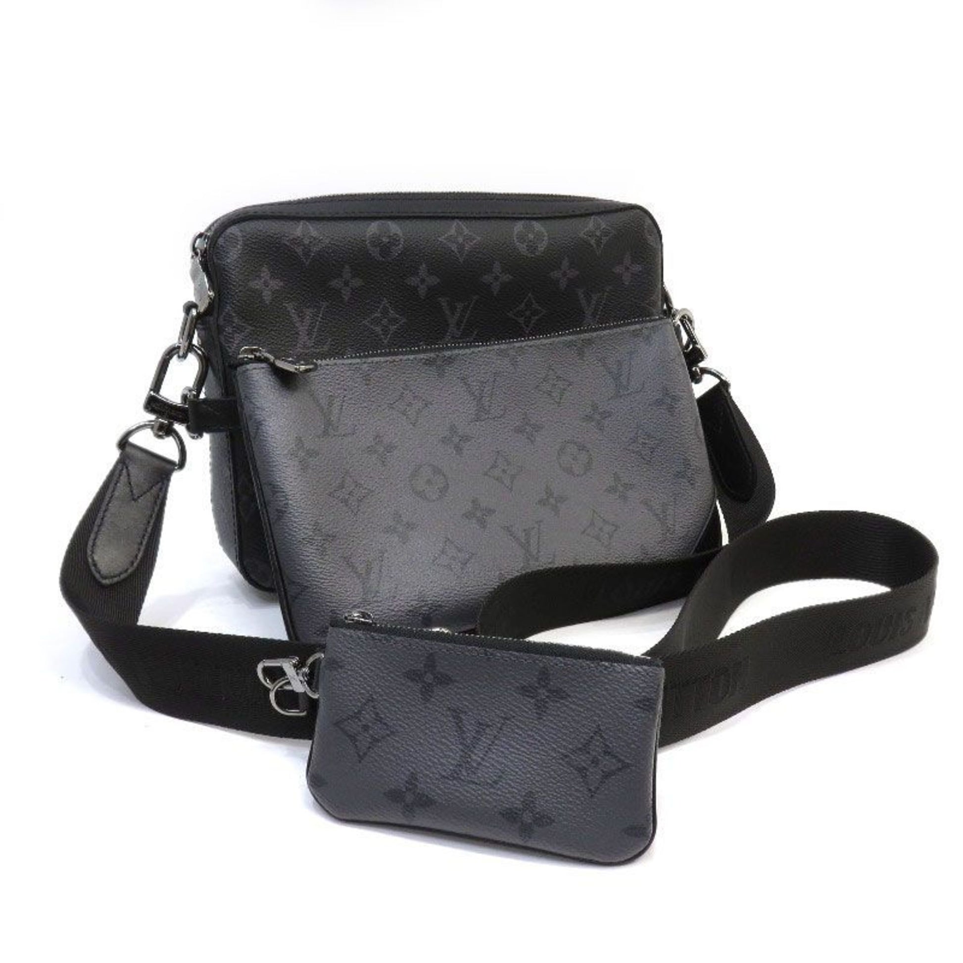 Louis Vuitton Monogram Eclipse Reverse Trio Messenger M69443 Shoulder Bag