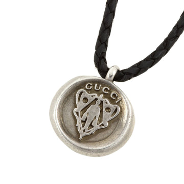 Gucci crest pendant necklace SV925 12.5g 270669