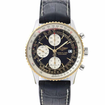 BREITLING Old Navitimer Combi D13322 Chronograph Men's Watch Date Black Dial K18YG Automatic Winding
