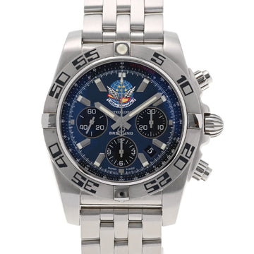BREITLING Chronomat Blue Impulse Day Limited 400 AB0110 Men's SS Watch Automatic Winding Dial