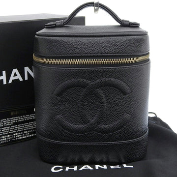 CHANEL Coco Mark Vanity Bag Black No. 7 A01998