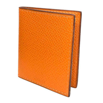 HERMES Mini Photo Case Leather Orange