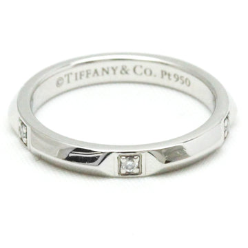 TIFFANY True Bundling Platinum Fashion Diamond Band Ring Silver
