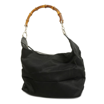 GUCCIAuth  Bamboo Shoulder Bag 000 1998 0531 Women's Nylon Shoulder Bag Black