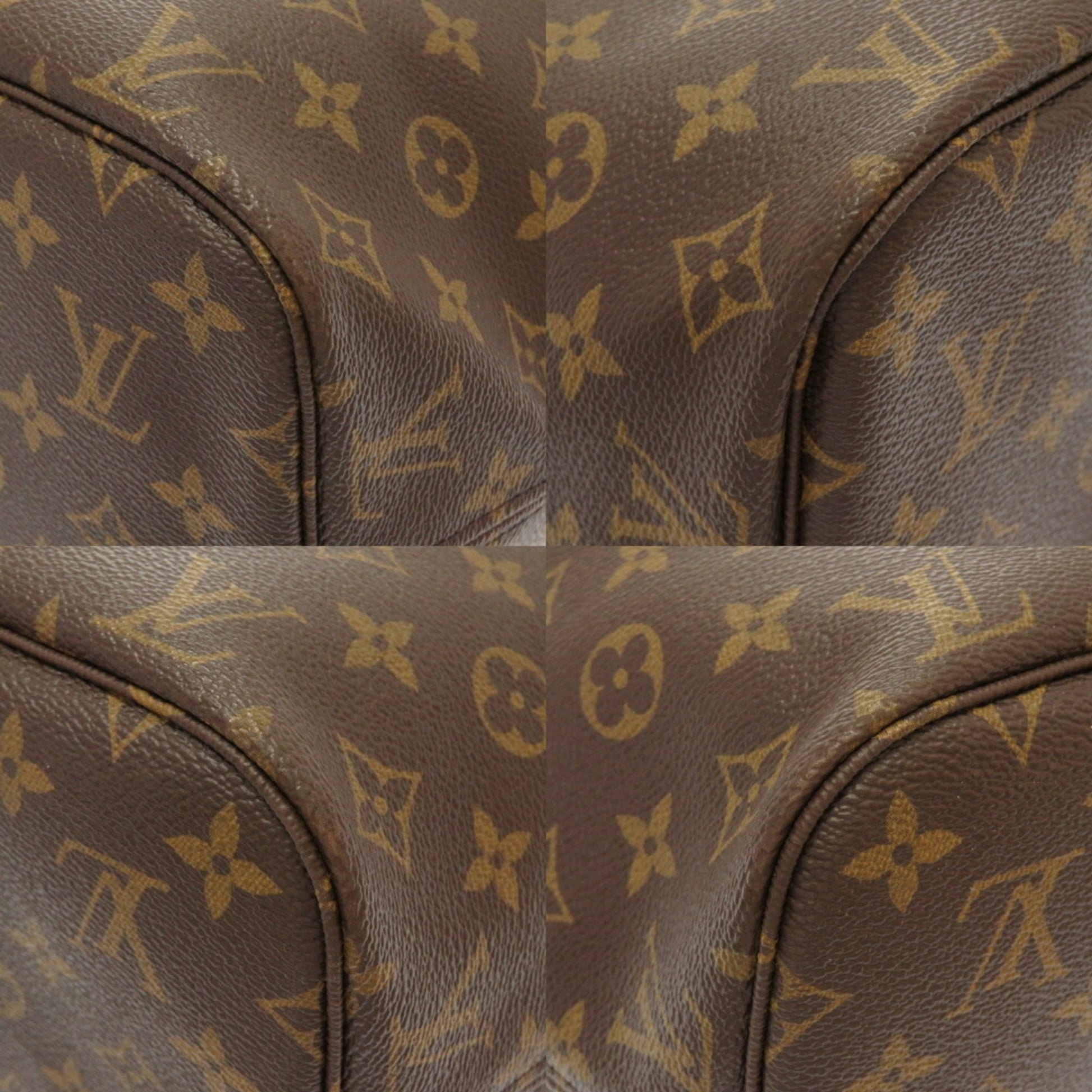 Auth Louis Vuitton Monogram Neverfull MM Tote Bag Fuchsia M40996 Used