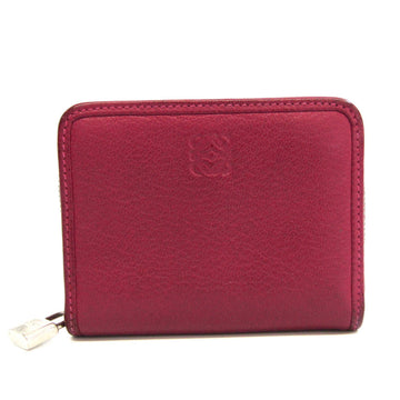 LOEWE Anagram Card Case Women's Leather Coin Purse/coin Case Pink