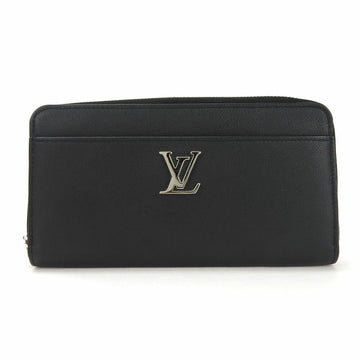 LOUIS VUITTON Round Long Wallet Zippy Lockme M62622 Noir Leather Accessories Women's LV  Zip Around noir