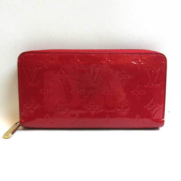 LOUIS VUITTON Wallet Zippy Pomme d'Amour Red Long Round Zipper Women's Monogram Vernis M91981 LOUISVUITTON