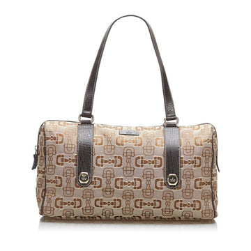 Gucci Horsebit Handbag Shoulder Bag 248268 Beige Brown Canvas Leather Ladies GUCCI