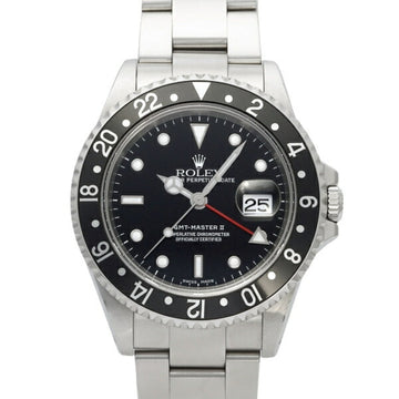 ROLEX GMT master II 16710 black/dot dial watch men's