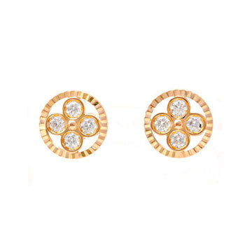 LOUIS VUITTON Blossom Collection Puss Sun K18PG Pink Gold Earrings