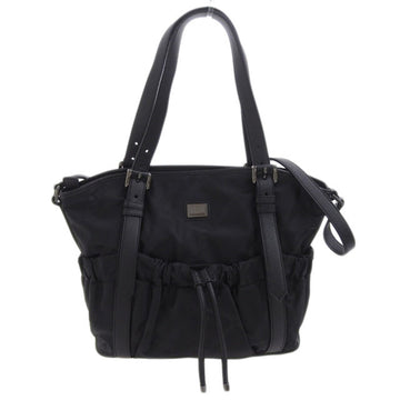 Burberry bag Lady's 2way tote shoulder nylon black