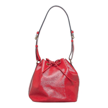 LOUIS VUITTON Epi Petinoe Shoulder Bag M44107 Castilian Red Leather Women's