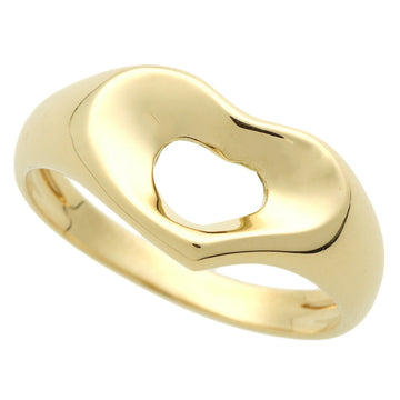 TIFFANY & Co. Open Heart Ring K18YG No. 10 Yellow Gold