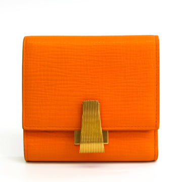Bottega Veneta Women's Leather Wallet (tri-fold) Orange