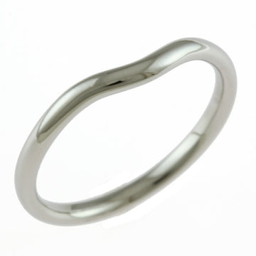 TIFFANY Curved Band Ring Size 17.5 Pt950 Platinum Women's &Co.
