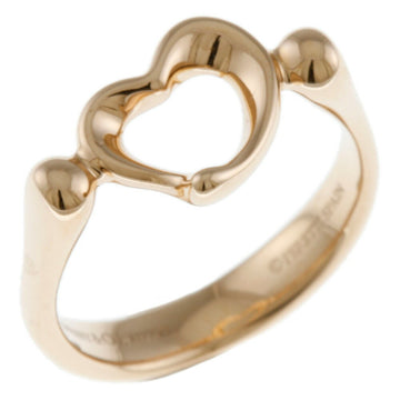 TIFFANY&Co. Open Heart Ring No. 6 18K K18 Pink Gold Women's