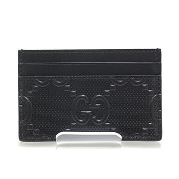 Gucci card case 625564 black calf leather