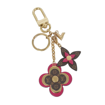 LOUIS VUITTON Keychain Monogram Portocre Blooming Flower M63084 Brown Pink Ladies