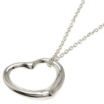 TIFFANY Open Heart Necklace Silver Ladies &Co.