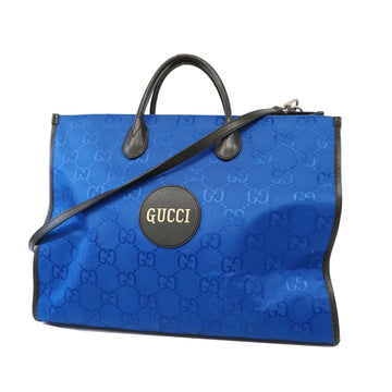 Gucci 2way Bag 630353 GG Nylon Handbag,Shoulder Bag,Tote Bag Black,Blue