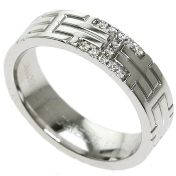 Hermes Kilim Diamond # 49 Ring / K18 White Gold Ladies HERMES