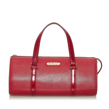 burberry handbag red leather ladies BURBERRY