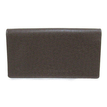 LOUIS VUITTON Porto Cartes Credit Billfold Brown Grizzly Taiga leather M31008