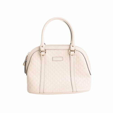 Gucci sima leather handbag white