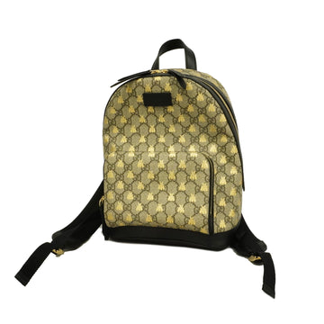 Gucci Bee 427042 Women's GG Supreme Backpack Beige