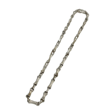 TIFFANY&Co.  Bamboo Motif Silver 925 Chain Necklace Choker Pendant 40195