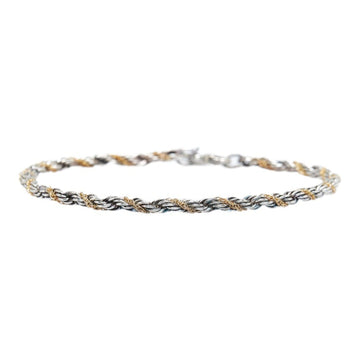 TIFFANY twist bracelet silver gold SV925 750 combination ladies &Co.
