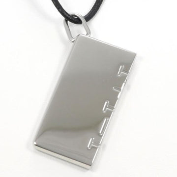 HERMES Symbol Metal Leather Necklace Total Weight Approx. 20.8g 46cm Jewelry Wrapping Free