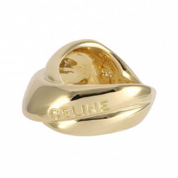 CELINE Logo Ring 18K Yellow Gold