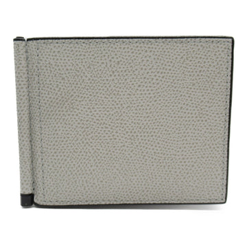 VALEXTRA Money Clip Card Case Gray leather SGSR0080028DWG99 GC