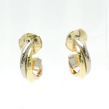 CARTIER Trinity De  No Stone Pink Gold [18K],White Gold [18K],Yellow Gold [18K] Hoop Earrings Gold,Pink Gold,Silver