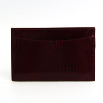 Cartier Happy Birthday Leather Card Case Bordeaux